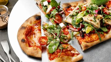 BBQ Chicken Salad Pizza