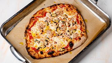 Suomalainen pizza: frutti di mare