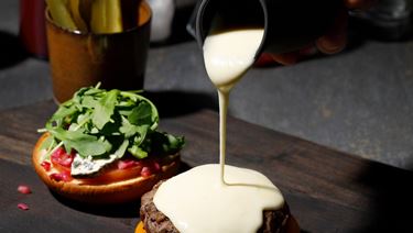 Ultimate Open Cheese Burger