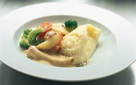 Kyckling i sås med franska smaker blir en fullträff.