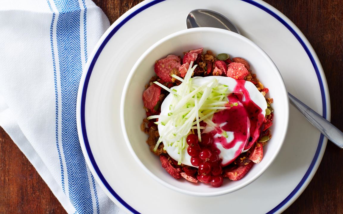 Berrybowl Med Kvarg Citron Och Blåbärssirap Recept För Matbranschen And Skola Arlas Kundportal 