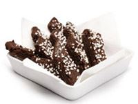 Härligt spröda chokladsnitt med crunchy choklad i.