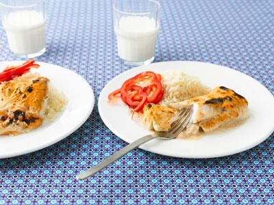 En jättegod fisk som går åt mest av alla våra fiskrätter. Barnen gillar enkla, vällagade kombinationer. Kvarg har en fisk och tydlig smak som passar bra ihop med fisk.