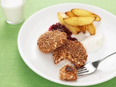 Cottage cheese är perfekt i vegorätter och de här ostfyllda biffarna gillar alla.