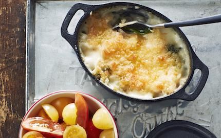 Mac 'n' cheese - makaroner i ostsås - är en klassisk amerikansk favoriträtt. Här ligger de krämiga makaronerna under ett frasigt, smakrikt cheddartäcke. Laga i en ugnsform eller servera i trevliga portionsformar.