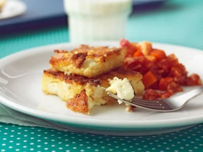 Mustig grönsaksröra med smakrik ostpolenta.