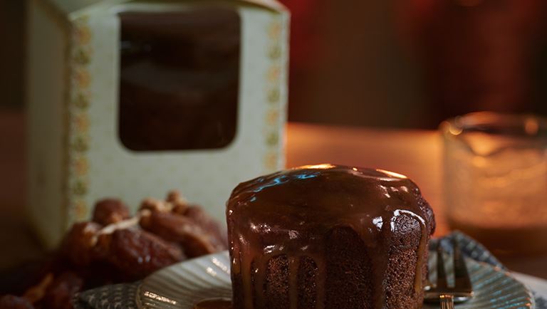 Sticky Date Mini Cake With Gula Melaka Butterscotch Sauce, ‘Kek Kurma Butterscotch’