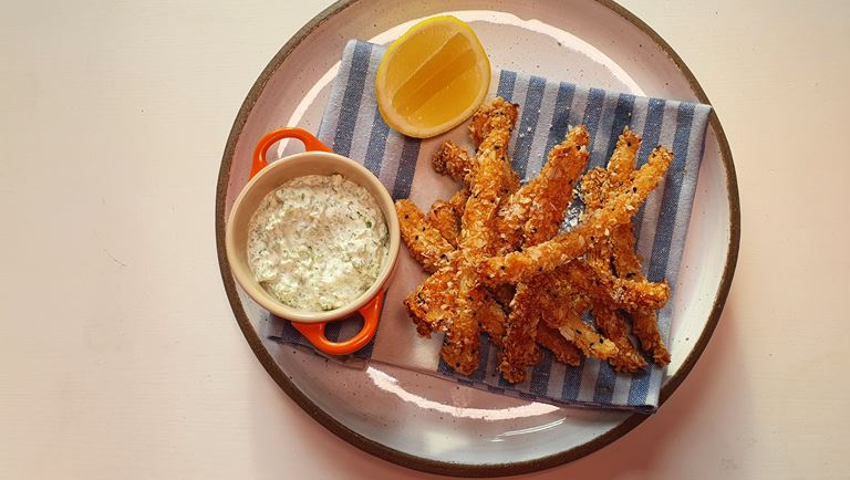 Cauliflower Rib Goujons