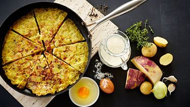 Kohlrabi tortilla