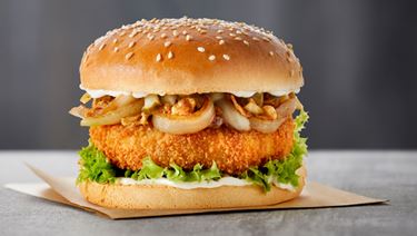 Oyster mushrooms Burger