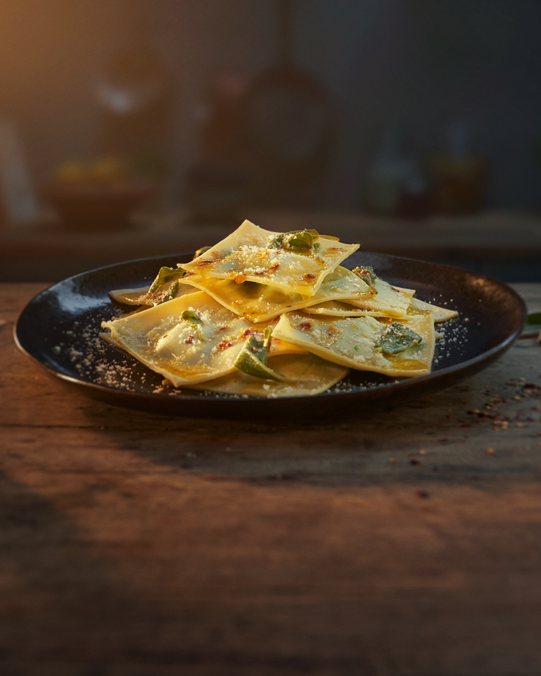 SPINACH & RICOTTA RAVIOLI WITH A SAGE BUTTER Lurpak®