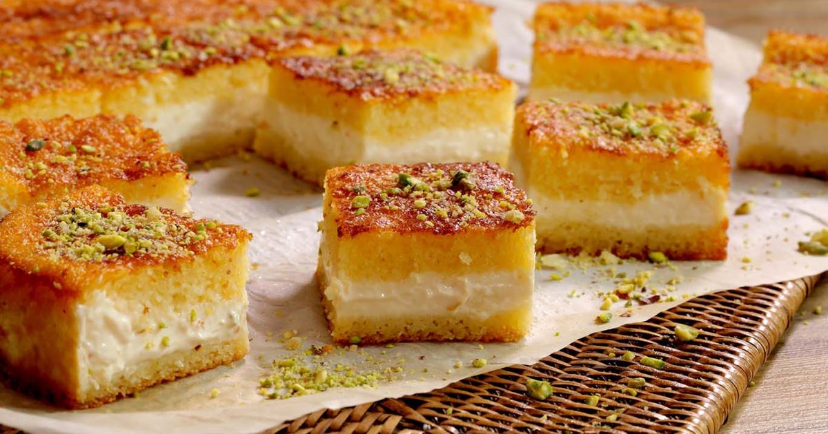 SEMOLINA CAKE WITH CREAM (BASBOUSA) | Lurpak®