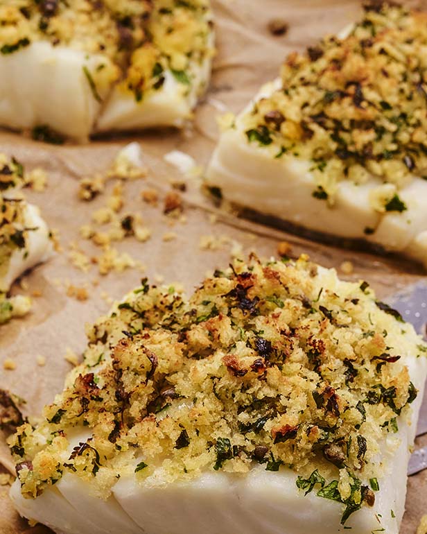 CAPER AND PARSLEY CRUSTED COD Lurpak®